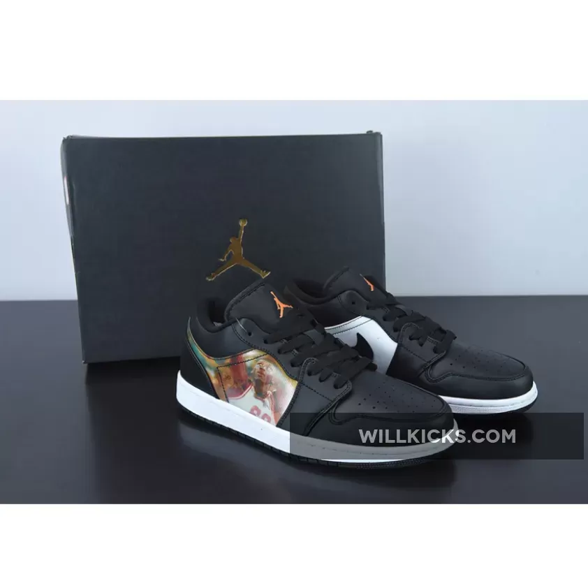 Air Jordan 1 Low Hologram Black/White DR9497-001 / air jordan 1 low dark concord