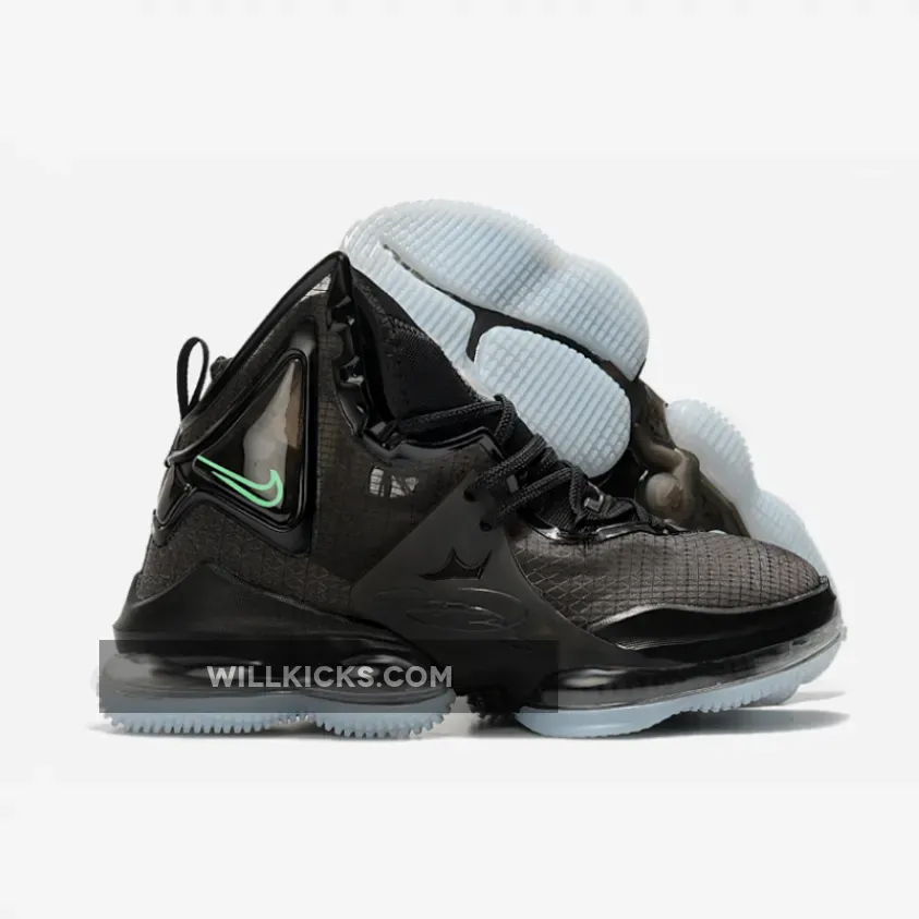 Nike LeBron 19 Black Aqua DC9340-003 For Sale