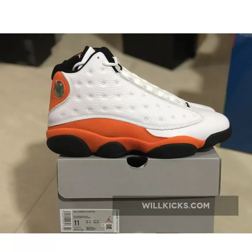 Air Jordan 13 'Starfish' White/Black-Starfish 414571-108, jordan 13 orange and white