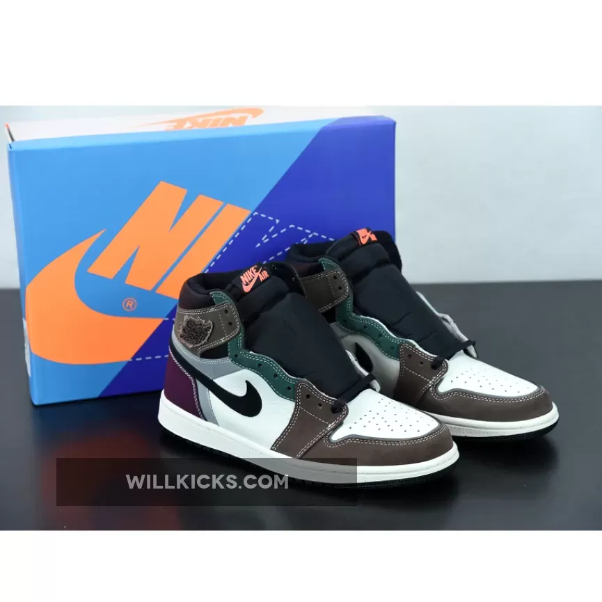 Air Jordan 1 High OG 'Hand Crafted' Black/Archaeo Brown-Dark Chocolate - jordan 1 retro high og black/archaeo brown men's shoe