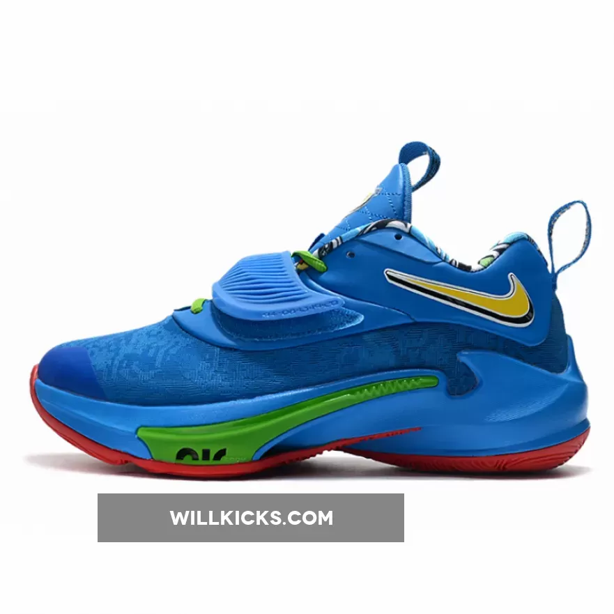 UNO X Nike Zoom Freak 3 Photo Blue/Black-White-University Red DC9364-400 #nike zoom freak 3 uno black