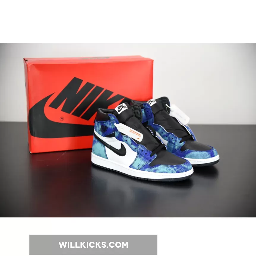 Air Jordan 1 High OG 'Tie-Dye' White/Black-Aurora Green CD0461-100 - jordan 1 tie die