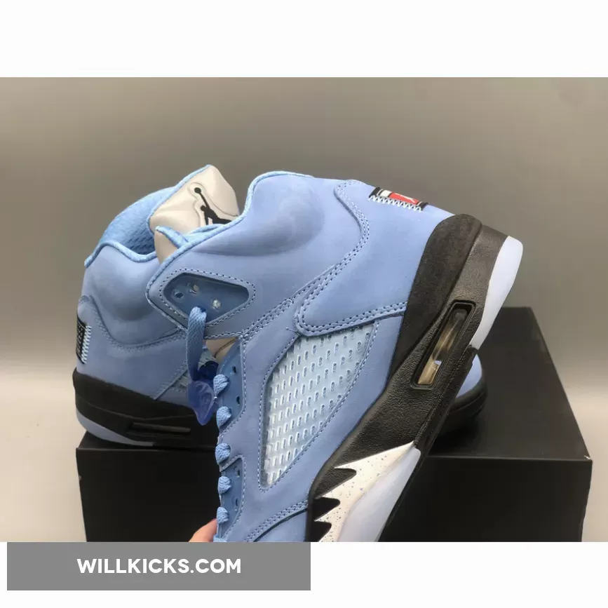 Air Jordan 5 'UNC' University Blue/Black-White DV1310-401 #jordan 5 blue white