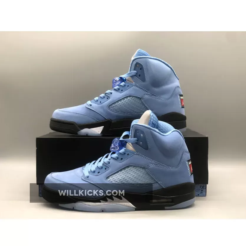 Air Jordan 5 'UNC' University Blue/Black-White DV1310-401 #jordan 5 blue white