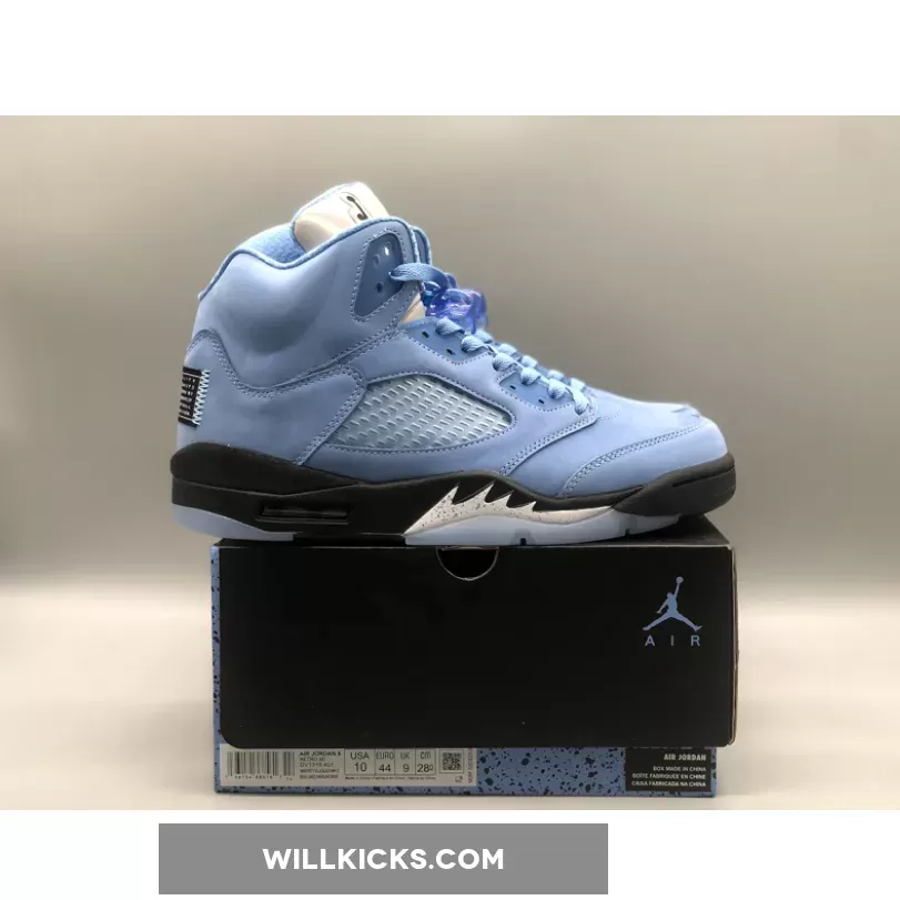 Air Jordan 5 'UNC' University Blue/Black-White DV1310-401 #jordan 5 blue white