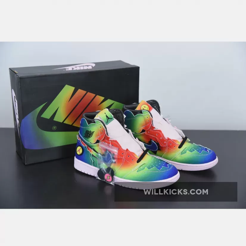 J Balvin x Air Jordan 1 High Multi-Color/Pink Foam / multi pink jordan 1