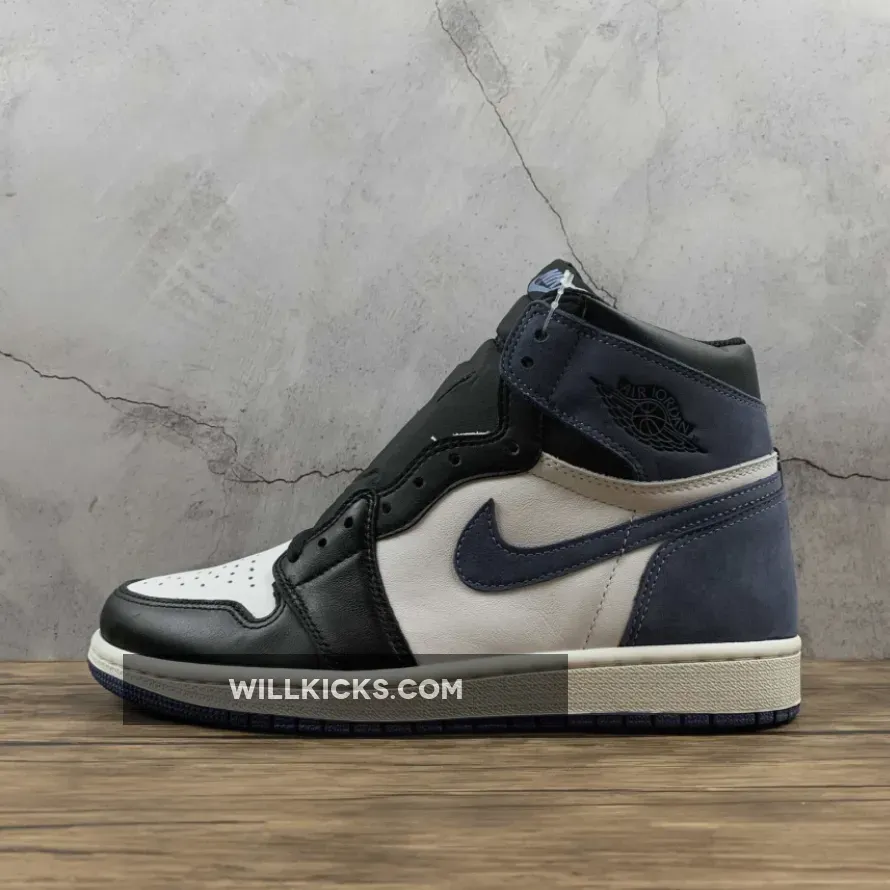 Air Jordan 1 Retro High OG Summit White/Blue Moon-Black 555088-115 - jordan 1 blue moon