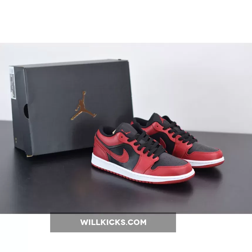 Air Jordan 1 Low Varsity Red/Summit White-Black 553558-606