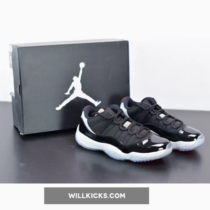 Air Jordan 11 Retro Low Black/Infrared 23-Pure Platinum 528895-023, infared 11