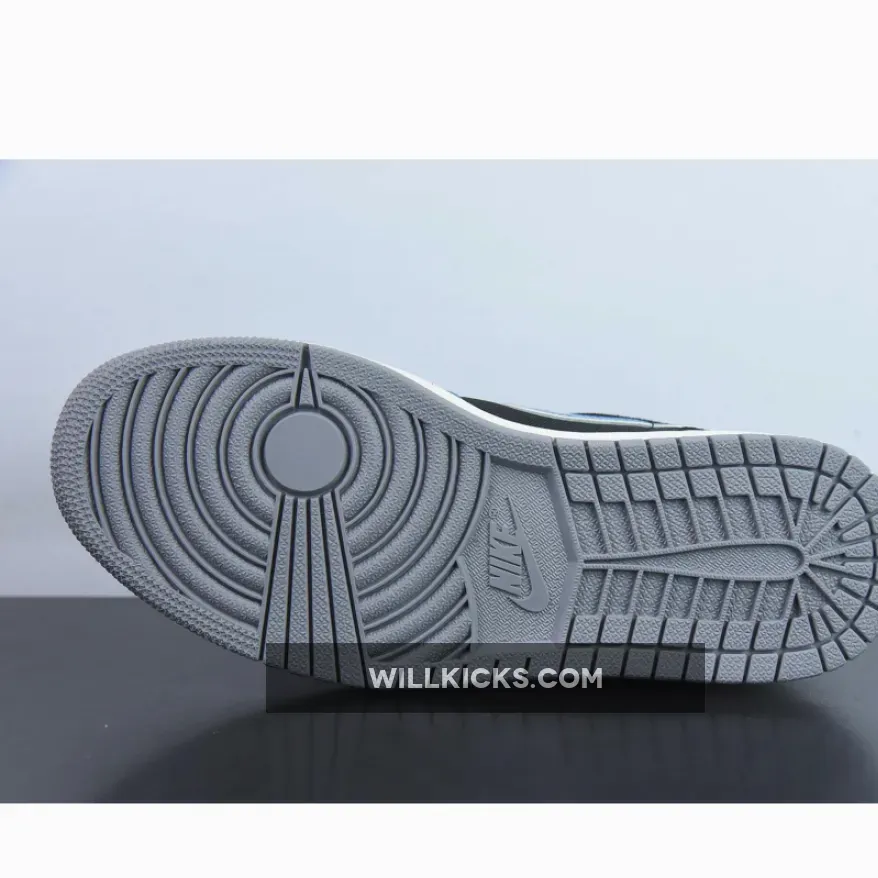 Air Jordan 1 Low SE Craft Obsidian/Ashen Slate-French Blue-Sail - low se craft