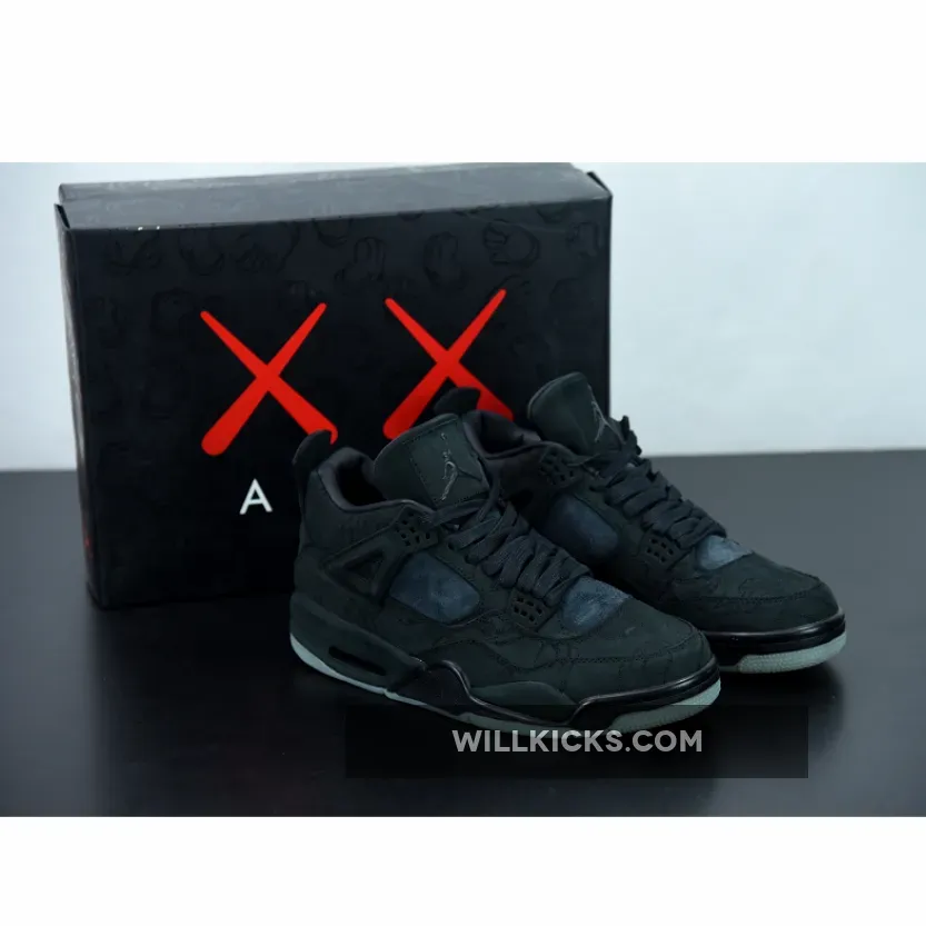 KAWS x Air Jordan 4 Black 930155-001