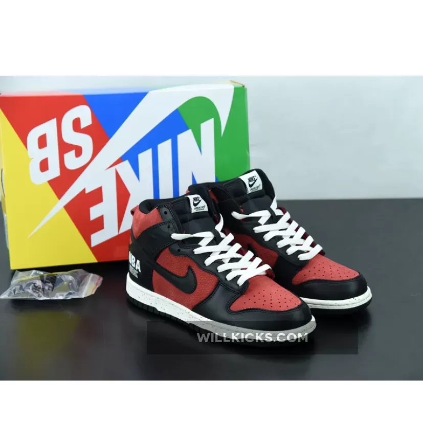 Undercover x Nike Dunk High 'UBA' Gym Red/White-Black DD9401-600 / black and red dunk high