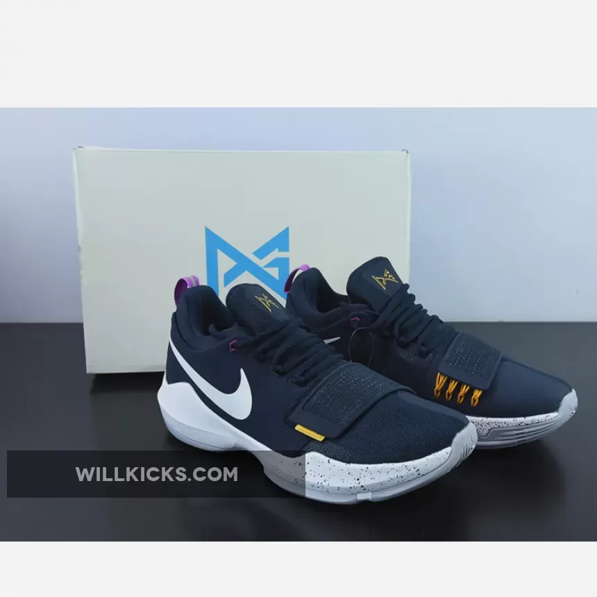 Nike PG 1 "The Bait" Obsidian/University Gold-Hyper Violet-Wolf Grey