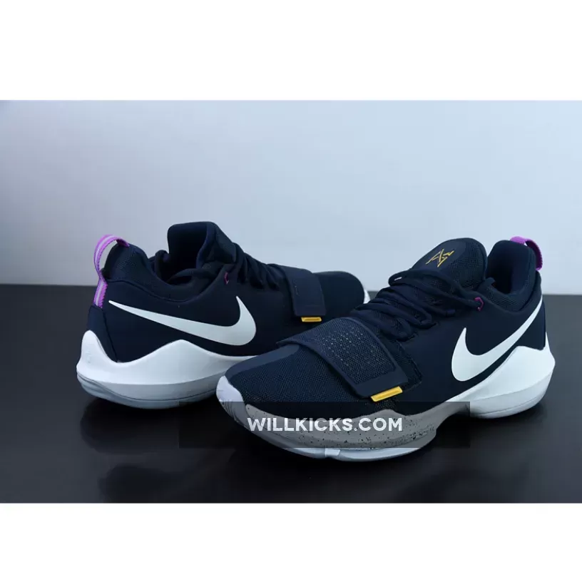 Nike PG 1 The Bait Obsidian/University Gold-Hyper Violet-Wolf Grey