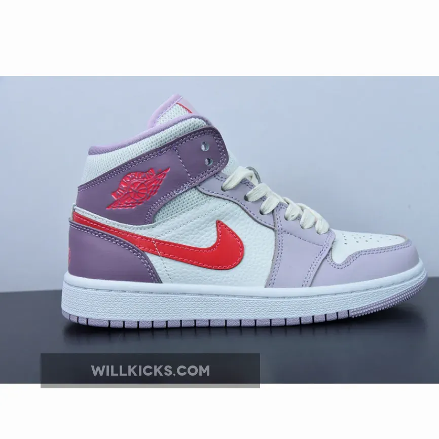 Air Jordan 1 Mid WMNS Valentine's Day White/Pink-Red / pink and red jordan 1