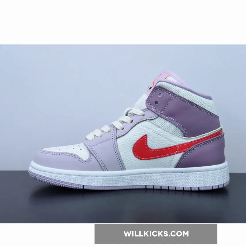 Air Jordan 1 Mid WMNS Valentine's Day White/Pink-Red / pink and red jordan 1