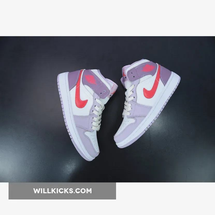 Air Jordan 1 Mid WMNS Valentine's Day White/Pink-Red / pink and red jordan 1