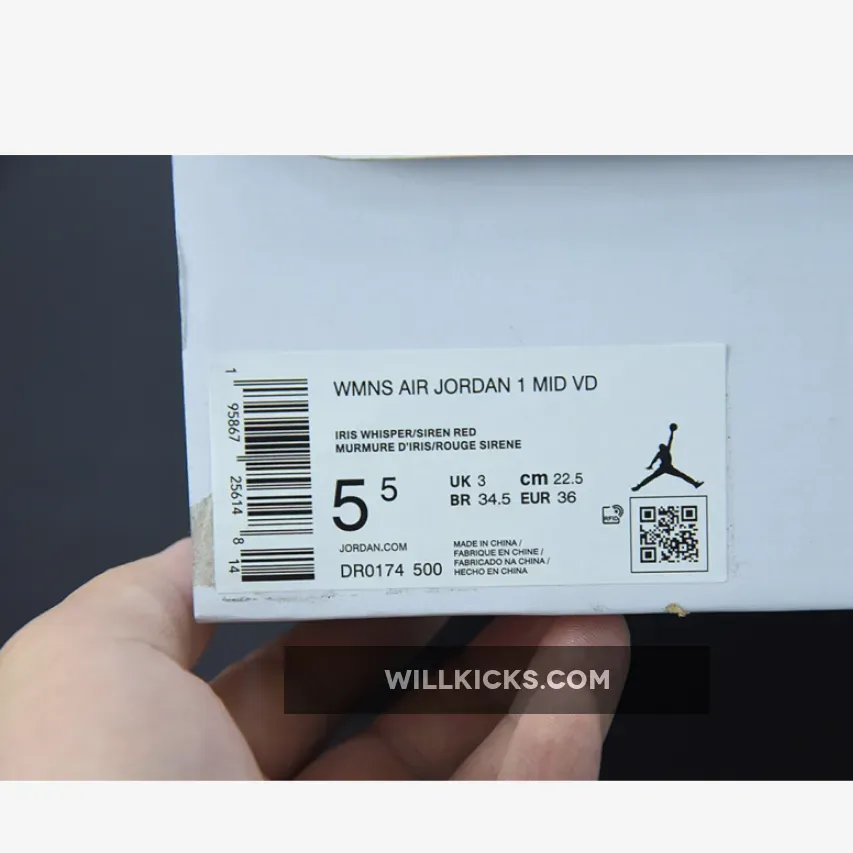 Air Jordan 1 Mid WMNS Valentine's Day White/Pink-Red / pink and red jordan 1