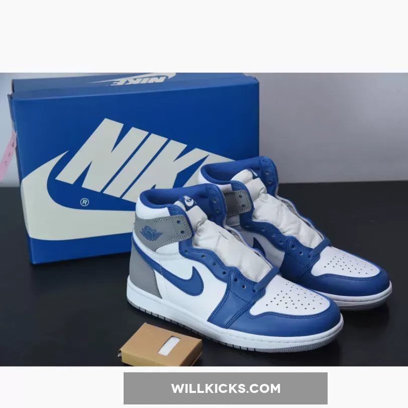 Air Jordan 1 High OG True Blue/White-Cement Grey DZ5485-410 - jordan air 1 blue