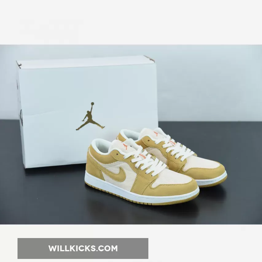 Air Jordan 1 Low Suede Corduroy DH7820-700 - air jordan 1 low corduroy suede