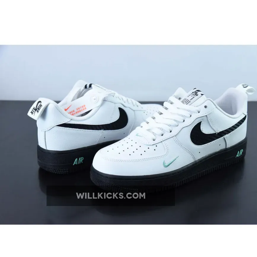 Nike Air Force 1 Low White Black Teal DR0155-100 #air force 1 teal