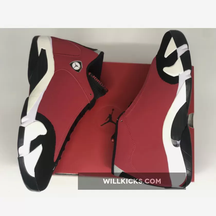 Air Jordan 14 Black/Gym Red-White-Off White 487471-006 / air jordan 14 red toro