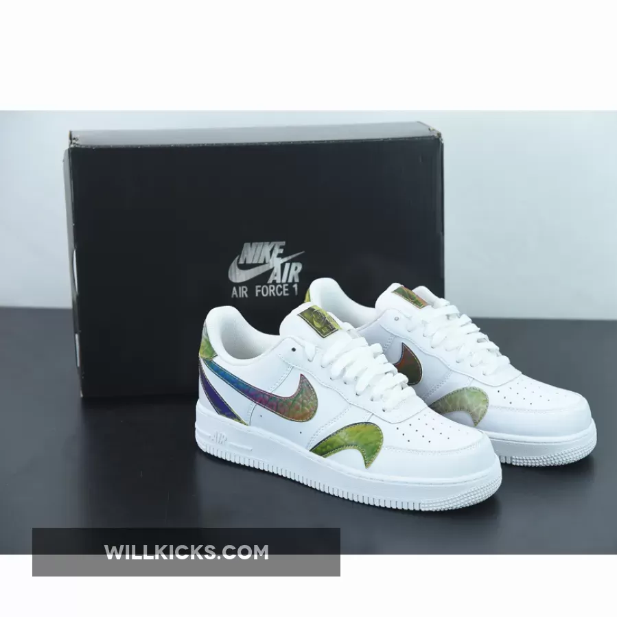 Nike Air Force 1 Low Misplaced Swooshes White Multi CK7214-101