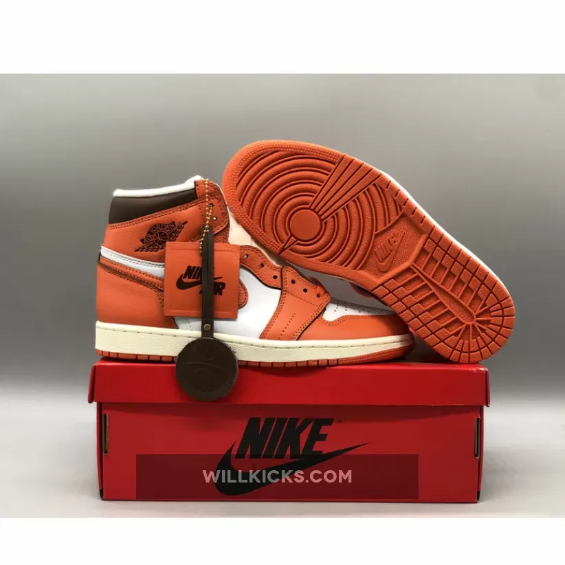 Air Jordan 1 High OG White/Starfish-Cacao Wow-Sail DO9369-101 - jordan 1 starfish high