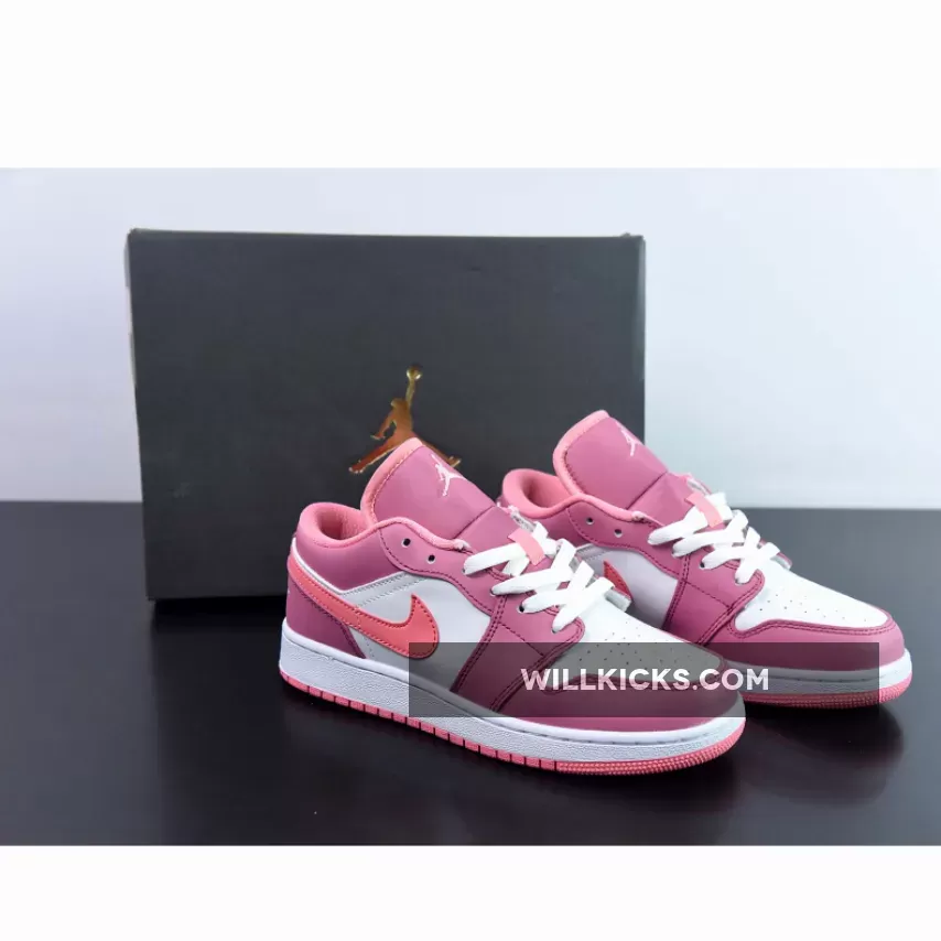 Air Jordan 1 Low Desert Berry/Coral Chalk-White 553560-616 To Buy
