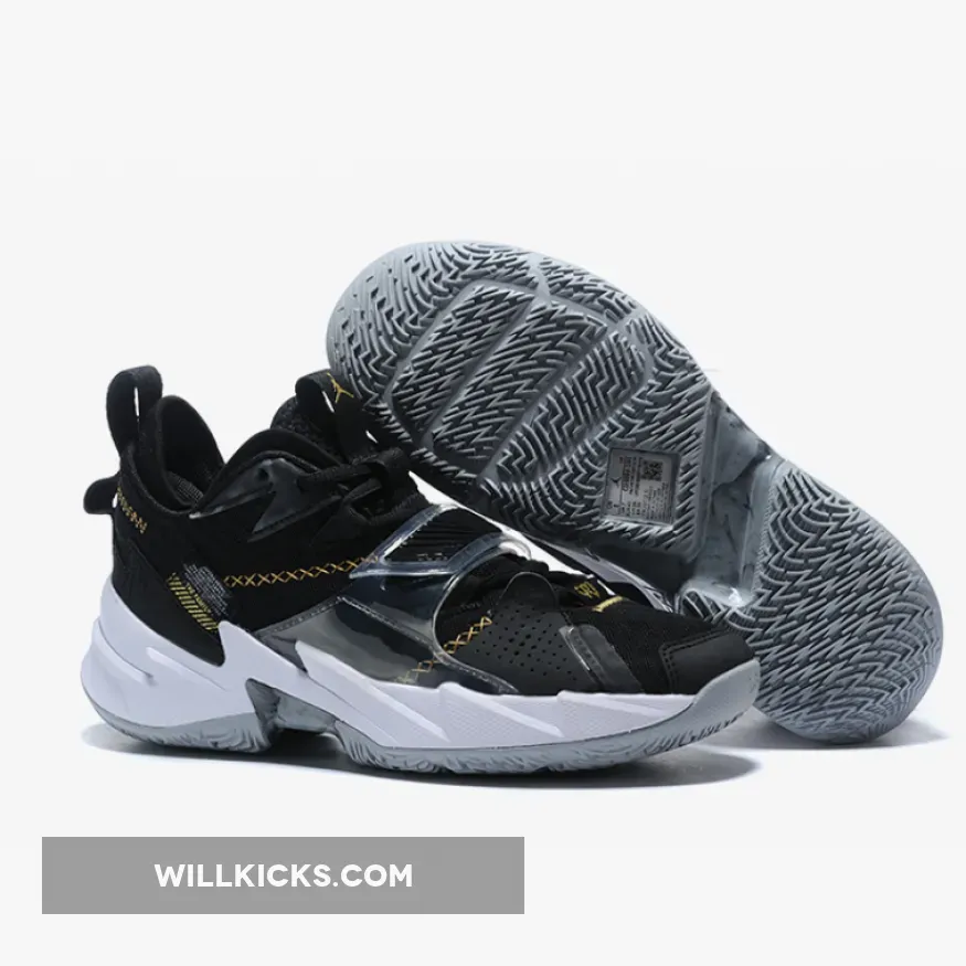 Jordan Why Not Zer0.3 'The Family' Black/Metallic Gold-White CD3003-001 #jordan why not zer0.3 black and gold