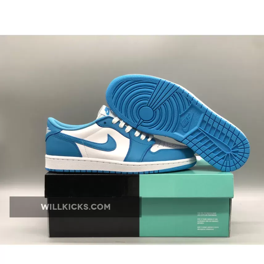 Nike SB x Air Jordan 1 Low 'UNC' Dark Powder Blue/White, nike powder blue