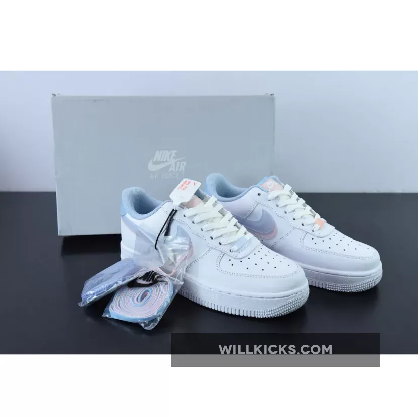 Nike Air Force 1 Low Double Swoosh White Armory CW1574-100 #af1 light armory blue