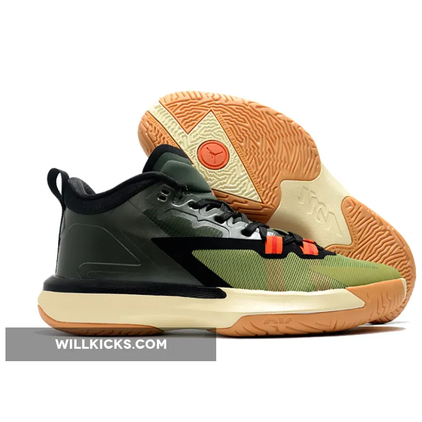 Jordan Zion 1 'Bayou Boys' Carbon Green/Asparagus DA3130-300 - zion 1 carbon green