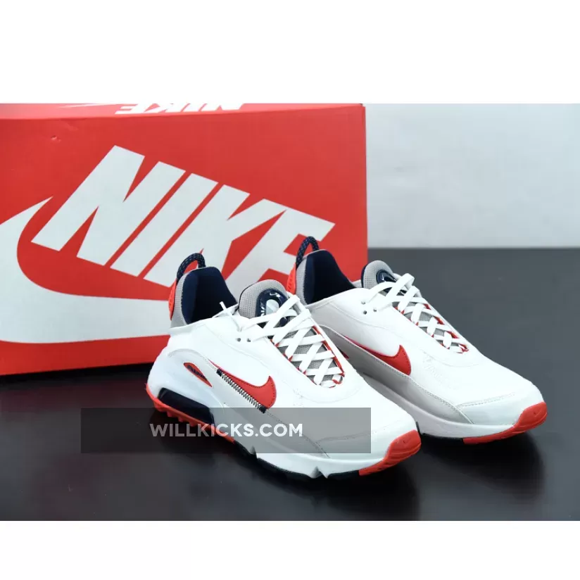 Nike Air Max 2090 White/Red DH7708-100 #air max 2090 white and red