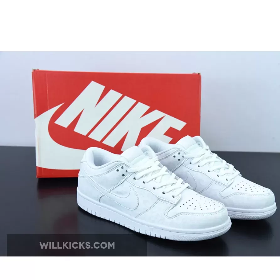 Nike Dunk Low 'Flower' Triple White 1675864215 New Releases