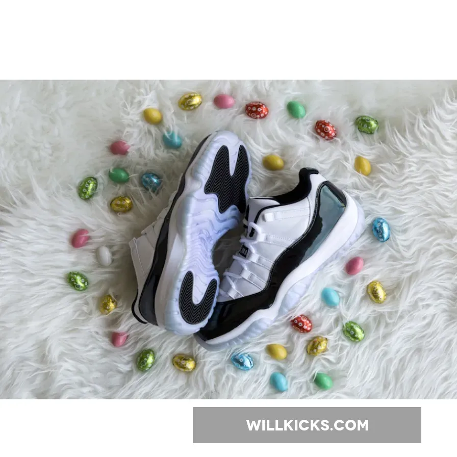 Air Jordan 11 Low 'Easter' White/Emerald Rise-Black 528895-145, easter 11 lows