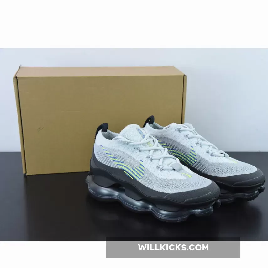 Nike Air Max Scorpion Wolf Grey/Volt-Dark Smoke Grey - gray nike shoes men
