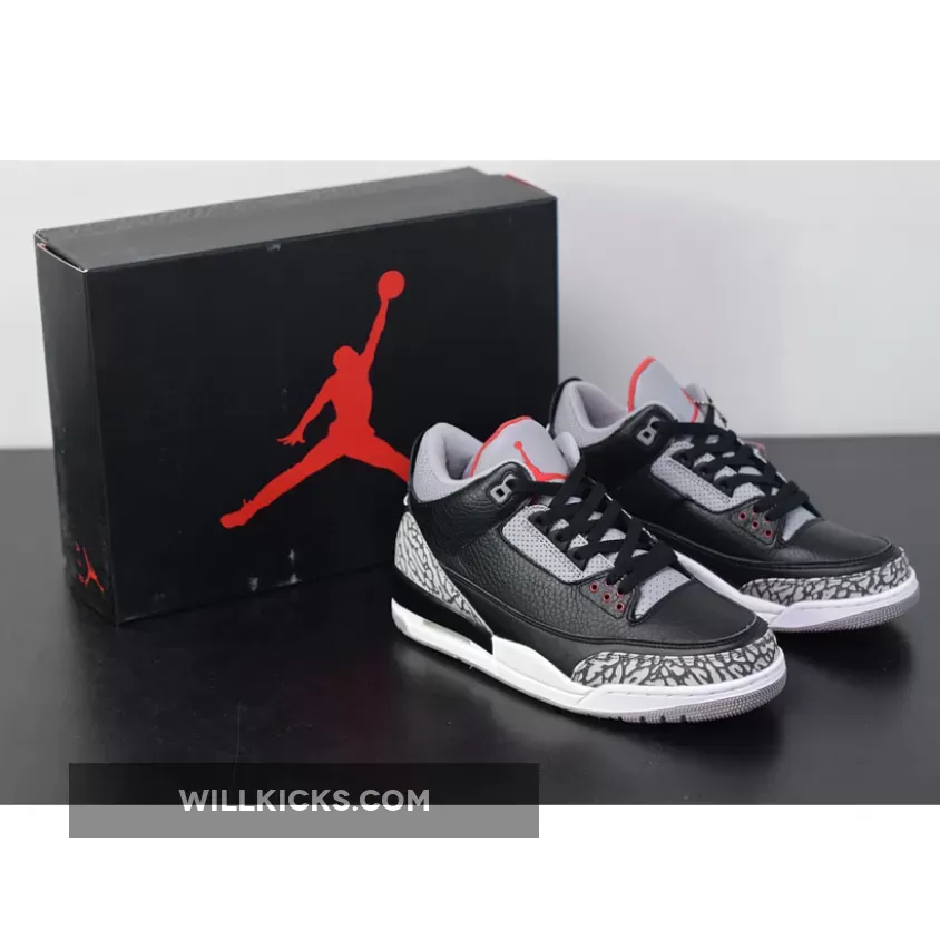 Air Jordan 3 Retro OG 'Black Cement' Black/Fire Red-Cement Grey / jordan 3 ogs