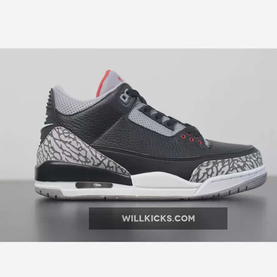 Air Jordan 3 Retro OG 'Black Cement' Black/Fire Red-Cement Grey / jordan 3 ogs