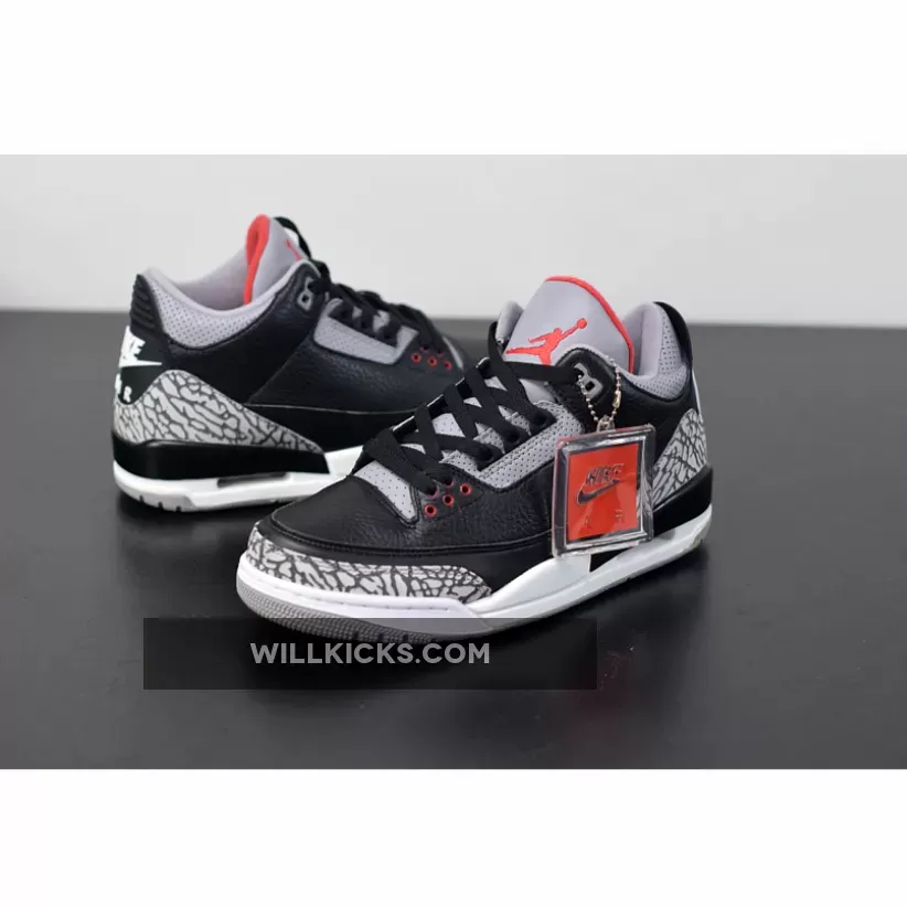 Air Jordan 3 Retro OG 'Black Cement' Black/Fire Red-Cement Grey / jordan 3 ogs