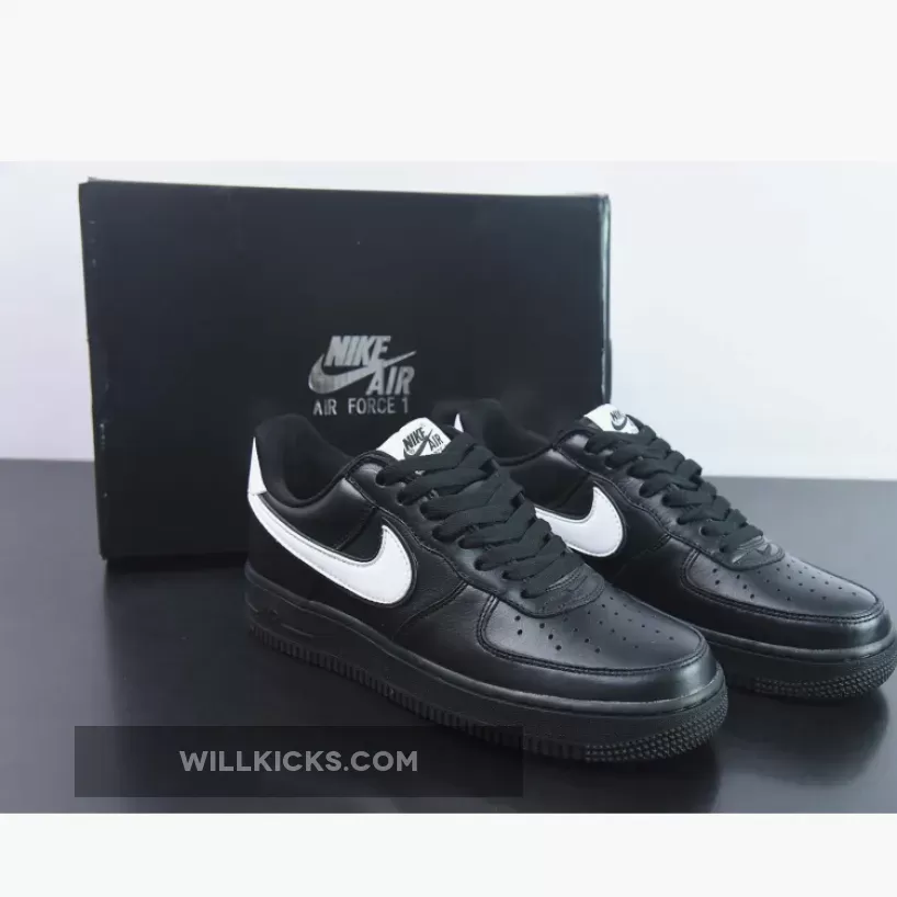 Nike Air Force 1 Black White CQ0492-001 #nike air force 1 low retro qs