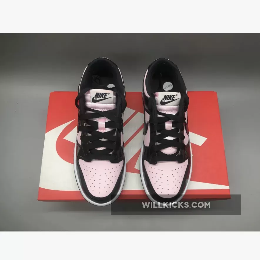 Nike Dunk Low Pink Black Patent DJ9955-600 / black and pink patent dunks