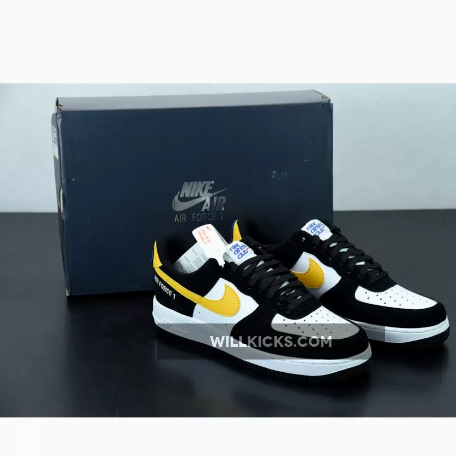 Nike Air Force 1 Low 'Athletic Club' Black/White-University Gold DH7568-002 - nike air force 1 athletic club black