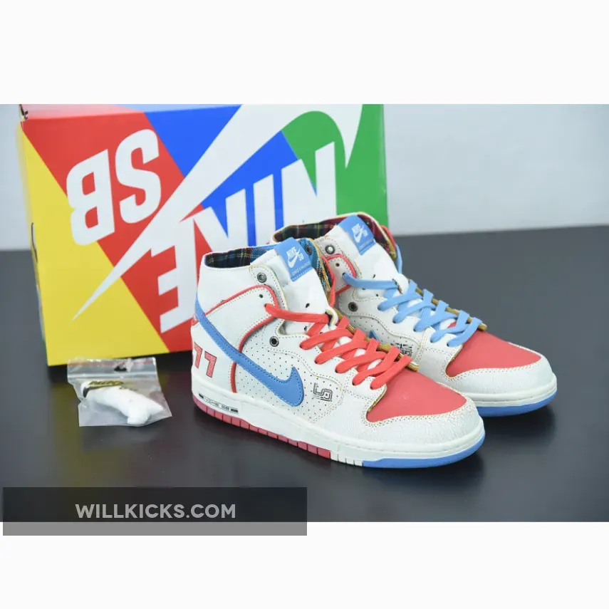 Ishod Wair x Magnus Walker x Nike SB Dunk High White Blue Red #magnus walker dunks