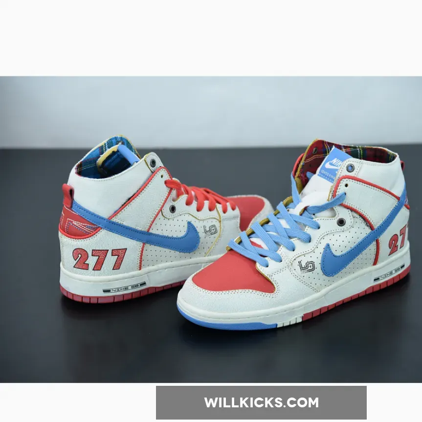 Ishod Wair x Magnus Walker x Nike SB Dunk High White Blue Red #magnus walker dunks