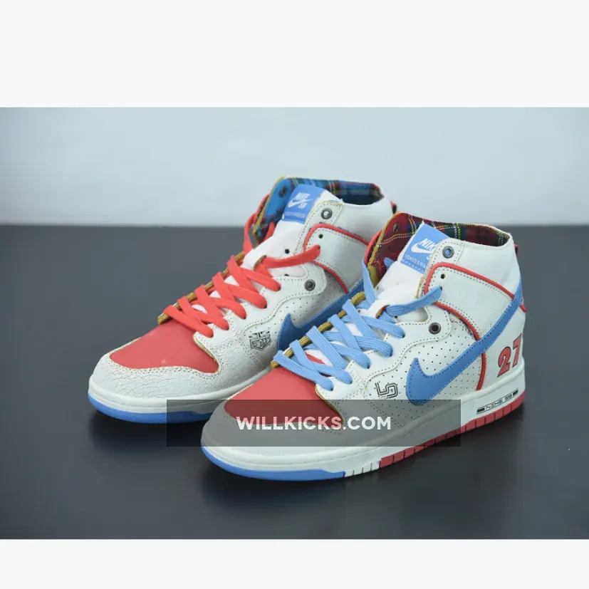 Ishod Wair x Magnus Walker x Nike SB Dunk High White Blue Red #magnus walker dunks