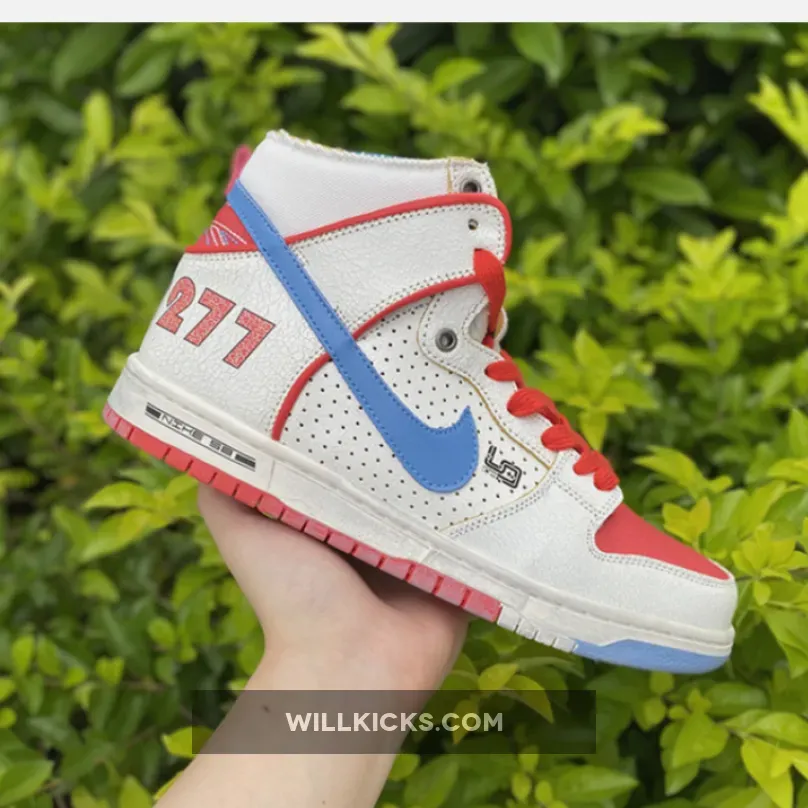 Ishod Wair x Magnus Walker x Nike SB Dunk High White Blue Red #magnus walker dunks