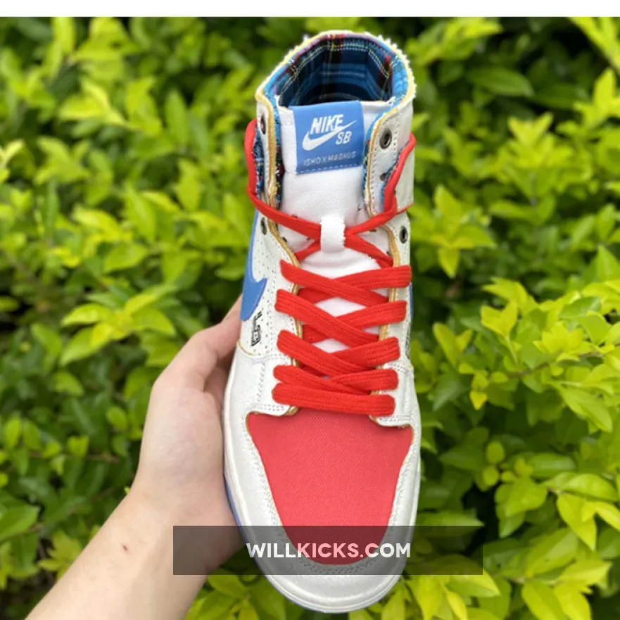 Ishod Wair x Magnus Walker x Nike SB Dunk High White Blue Red #magnus walker dunks