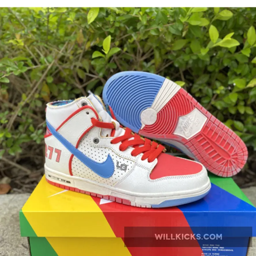 Ishod Wair x Magnus Walker x Nike SB Dunk High White Blue Red #magnus walker dunks