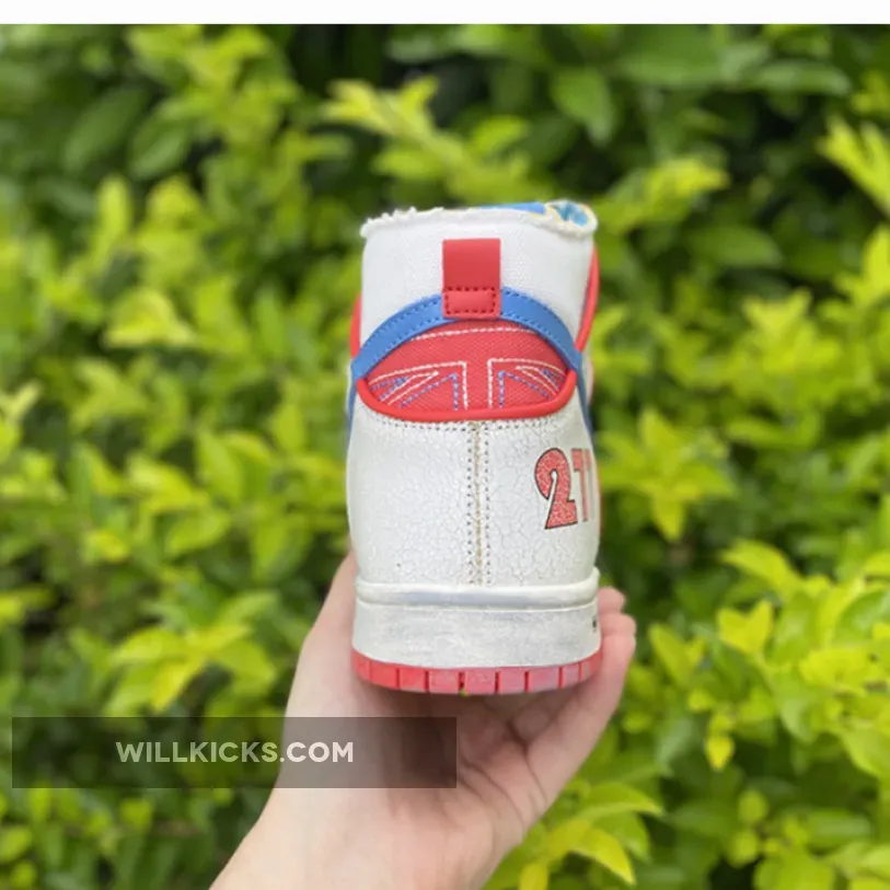 Ishod Wair x Magnus Walker x Nike SB Dunk High White Blue Red #magnus walker dunks